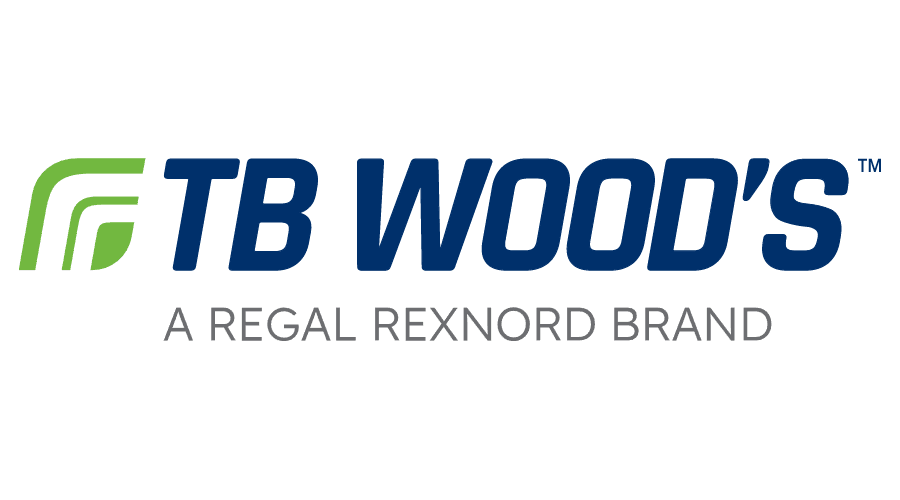 TB Woods logo company.